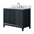 thumbnail image 5 of Vanity Art 42" Bathroom Vanity with Sink and Engineered Marble Top, Freestanding Storage Cabinet with 2 Drawers, 1 Shelf and Flip Down Tray, 5 of 9