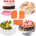 thumbnail image 5 of Juego de herramientas para raspar y alisar pasteles, combinación de herramientas con placa cortadora para alisar pasteles, raspador para glaseado de pasteles, 5 of 5