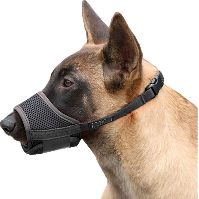 Muselière pour Chien pour Éviter d'Aboyer et de Mâcher avec un Tissu Doux en Maille Respirant Réglable