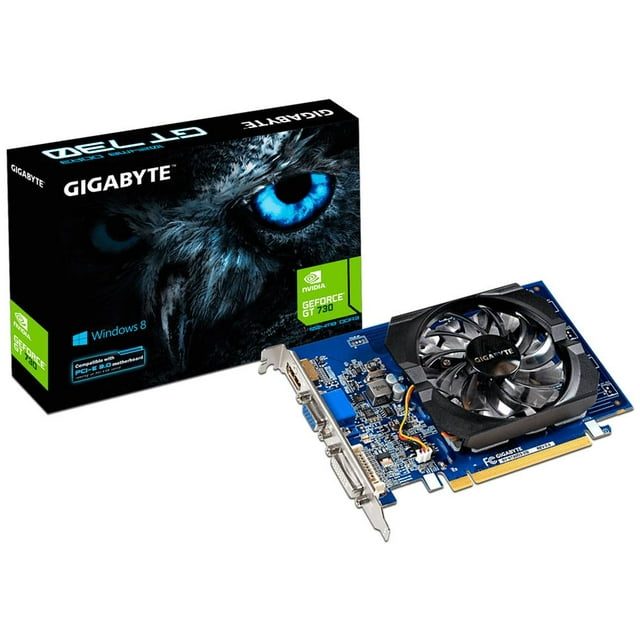 Tarjeta de Video NVIDIA GeForce GT 730 Gigabyte, 2GB GDDR3, 1xHDMI Gigabyte GV-N730D3-2GI REV 3.0