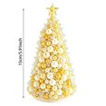 thumbnail image 3 of Dreamy Beaded Christmas Tree DIY Kit With Pins And Star Topper, Handmade Holiday Craft Set, Beaded Tabletop Decor For Adult Creative Home Decoration, 3 of 4