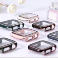 thumbnail image 2 of Glass+Cover for Apple Watch Case 45mm 41mm iWatch Case Bumper+Screen Protector Apple Watch Series 7 -red silver, 2 of 6