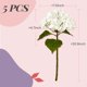 thumbnail image 2 of Flores artificiales de hortensia Yatim White Real Touch, 5 unidades, 2 of 7