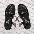 thumbnail image 1 of LEEy-World Women'S Sandals Women's Rhinestone Flat Sandals Slip on Memory Foam Sandals Open Toe Slide Sandals, 1 of 4