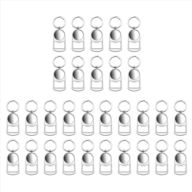 30 Piezas SublimacióN en Abridor de de Metal en Transferencia de de SublimacióN Rectangular