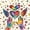 Cream Blue 02, variant on Manfei Cartoon Rainbow Love Twin Sheets, Watercolor Graffiti Art Bedding, Cream Blue, 3 Pieces, 1 Flat Sheet, 1 Fitted Sheet and 1 Pillowcase