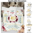 thumbnail image 5 of 40th Birthday Gifts Women, 40 Year Old Birthday Gifts 40th Birthday Throw Blanket 1983, Gifts for 40th Birthday Woman Turning 40 Birthday Decorations Gift Ideas for Her Female Mom Wife Friend 50x60, 5 of 6
