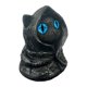 thumbnail image 1 of Mysterious Hooded Cats Fiqurines Gotik Black Cats Statue Halloween decors Whimsical Kitten Sculpture Shelf Accent Gift Red, 1 of 4