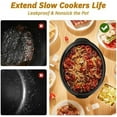 thumbnail image 5 of Silicone Slow Cooker Liners fit Crock-Pot 7-8 Quart Oval Slow Cookergsrfdtdfyujfygyugtftrderdrtujrfdcruyftftyfdedsryhsderdhctgrfdujf ✅ 6-7qt (3 Compartment) ✅ 6-7qt (3 Compartment), 5 of 5