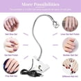 thumbnail image 3 of Uv Led Nail Lamp - Mini Led Nail Lamp Gel X Lamp For Nails With Securing Clip Rotatable Led Light, 3 of 5