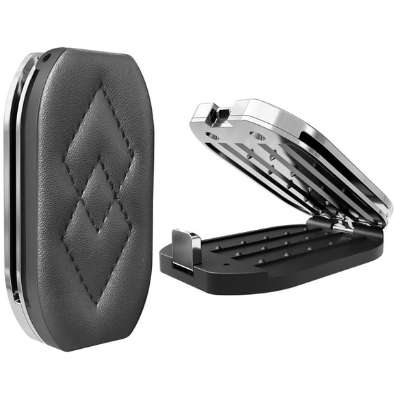 FLLIK Seat Belt Adjuster (2 Pack) - Stop Neck & Shoulder Irritation, Universal Car Safety Belt Clips, Soft & Durable Seatbelt Positioner for Adults & Kids - Black