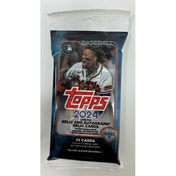 Paquete gordo de 36 cartas de la Serie 1 de béisbol Topps 2024