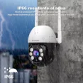 thumbnail image 4 of Cámara De Seguridad Exterior Wifi Inalámbrica 1080p Con Alarma dytimeem Sp030 Blanco Cámara Visión 355° 2mp detección De Movimiento audio Bidireccional visión Nocturna A Todo Color ip66 Impermeable, 4 of 8
