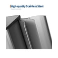 thumbnail image 3 of 2 X 40L Gallon Soft-Close, Smudge Resistant Trash Can Large Dual Trash and Recycle Bin Combo, Step-on Kitchen Metal Garbage Cans, Steel Stainless, 3 of 6