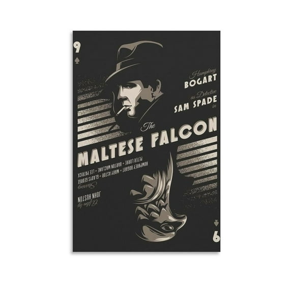 The Maltese Falcon Movie Poster Canvas Wall Art Prints Poster Photo Picture Painting Posters Room Decor Home Decorative