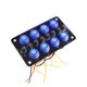 thumbnail image 1 of Botón de encendido y apagado de PC para accesorios electrónicos de coche con 8 posiciones y enchufes multipuerto, 1 of 5