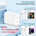 thumbnail image 4 of Bloque de carga rápida USB C de 20 W, paquete de 2 unidades para iPhone y iPad, 4 of 8