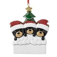 thumbnail image 1 of Forma de oso negro Diy nombre escritura colgante colgante adorno para árbol de Navidad Decoración, 1 of 5