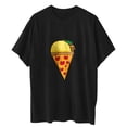 thumbnail image 7 of IROINNID Womens Fashion Short Sleeve Summer Pizza Printed Casual Loose Top Pullover T-shirt On Sale, 7 of 7