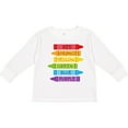 thumbnail image 3 of Inktastic Colored Crayons Boys or Girls Long Sleeve Toddler T-Shirt, 3 of 5