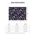 thumbnail image 5 of Honeii Retro Rabbit Flower print throw blanket, crafted from cozy cotton flannel, offers versatile home decor as a bedding suitable for all seasons.-50"x40", 5 of 6
