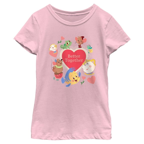 Girl's Disney Princesses Better Together  Graphic T-Shirt
