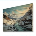 thumbnail image 2 of Designart "Glacier Frozen Winter I" Landscapes Print on Natural Pine Wood, 2 of 5