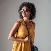 Optimum Optical Rectangular Frame Sunglasses, Sunny and Cher