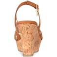 thumbnail image 3 of Thalia Sodi Womens Ebbie Fabric Open Toe Casual Platform Sandals, 3 of 4