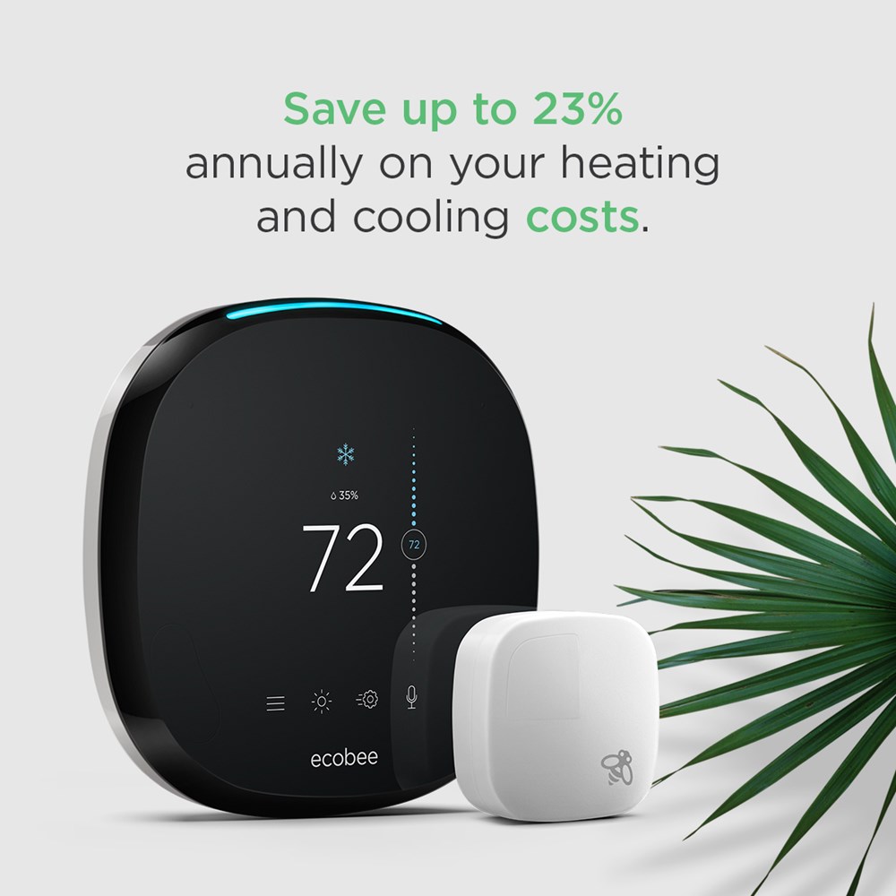 ecobee4 Smart Thermostat + Room Sensors, No Hub Required Walmart Canada