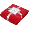 thumbnail image 3 of Legacy Decor Luxury Ultra Plush and Soft Sherpa Fleece Throw Blanket, 52” x 71” Red, 3 of 3