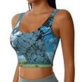 thumbnail image 2 of Fuzoiu Cracked Earth Head Tree Print Women's Sports Vest,U-Back Sports Tank,Gym Vests,Athletic Sleeveless Shirts,Exercise Undershirts,Yoga, Gym, and Dance Wear-Medium, 2 of 8