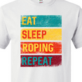thumbnail image 4 of Inktastic Calf Roping Rodeo Eat Sleep Roping Repeat T-Shirt, 4 of 5