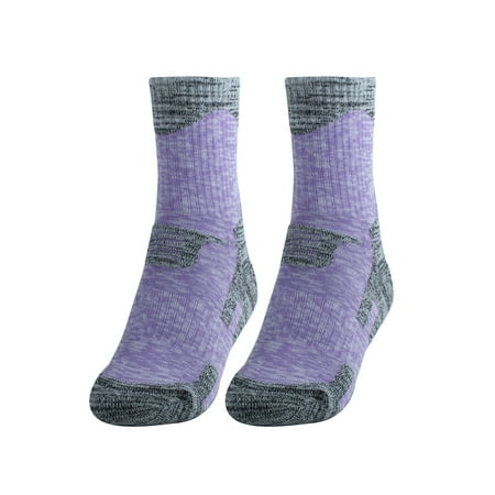 R-BAO Authorized Women Jogging Stockings Biking Cycling Socks Purple M