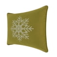 thumbnail image 2 of Snowflake Pillow - 14x20 - Navy Velvet, 2 of 4