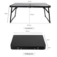 thumbnail image 2 of Camping Table Foldable 2FT Small Folding Table Aluminum Lightweight Portable with Handle, Compact Camping Table Foldable for Outdoor Indoor BBQ Picnic Beach Hiking, 2 of 8