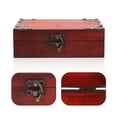 thumbnail image 4 of Miangastore Treasure Box Vintage Wooden Box Trinket Jewelry Box Vintage Wood Box Retro Trinket Storage Box, 4 of 8