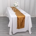 thumbnail image 4 of BalsaCircle 12x108 in Gold Stripes Satin Table Runner Wedding Party Linens Events Reception Decorations Supplies, 4 of 8
