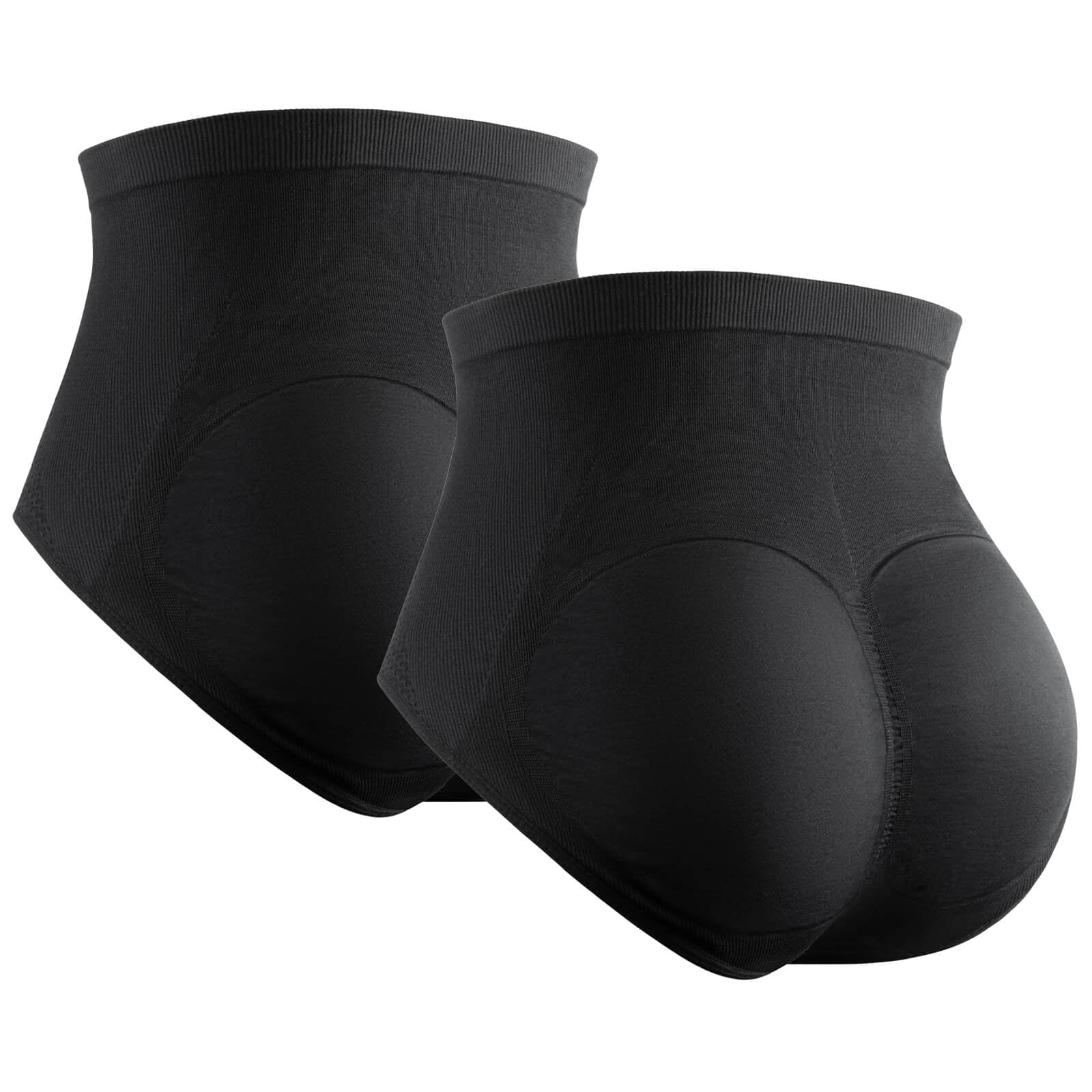 VASLANDA Women Padded Butt Panties Seamless Butt and Hip Enhacncer Midwaisted Shaper Underwear