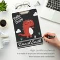 thumbnail image 5 of FMSHPON Cartoon Dinosaur Clipboard Hardboard Wood Nursing Clip Board and Pull for Standard A4 Letter 13x9 inches, 5 of 8