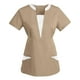 thumbnail image 2 of Penkiiy V-Neck Scrub Tops para mujeres: ajuste clásico, estiramiento de cuatro vías, exfoliación médica para mujeres antiarrugas, 2 of 3