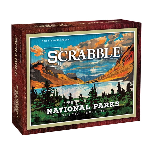 Juego de Scrabble USAPOLY National Parks Edition con 100 fichas