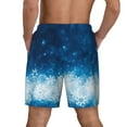 thumbnail image 2 of Lsque Mens Swim Trunks Blue Glitter Sparkles Pattern - Bathing Suit Compression Liner - Beach Swim Shorts Swimwear - (S-3XL) - Stretch Quick Dry -XX-Large, 2 of 9
