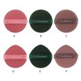 thumbnail image 3 of Lot de 7 Houppettes Cosmétiques Fond de Teint Humide et Sec BB Crème Applicateur Double Face Doux Lavable Réutilisable Éponge de Maquillage Outils Femmes Rond Vert, 3 of 8