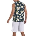 thumbnail image 2 of Honeii Lilies Flowers print basktball shirt for men and women, Unisex basketball jersey for Theme party-3X-Large, 2 of 6