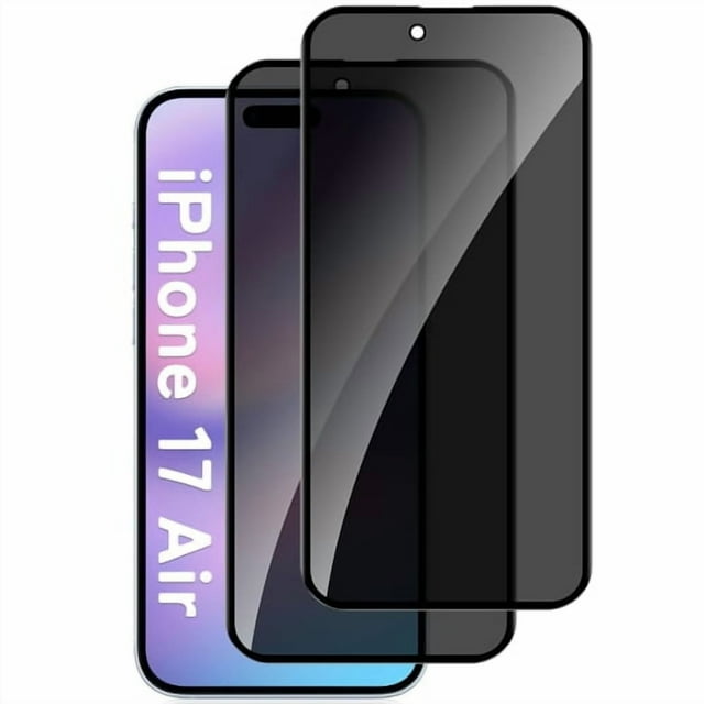 Pour iPhone 17 Pro, Protecteur d'Écran Supershield Antireflet, Confidentialité, Verre Trempé - Lot de 2