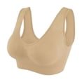 thumbnail image 2 of Sujetador deportivo clásico de doble capa, cómodo, para yoga, fitness, lactancia, talla grande, ropa interior para dormir para mujer, 2 of 2