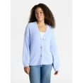 thumbnail image 2 of No Boundaries Fashion Button Front Cardigan, Women's, 2 of 6