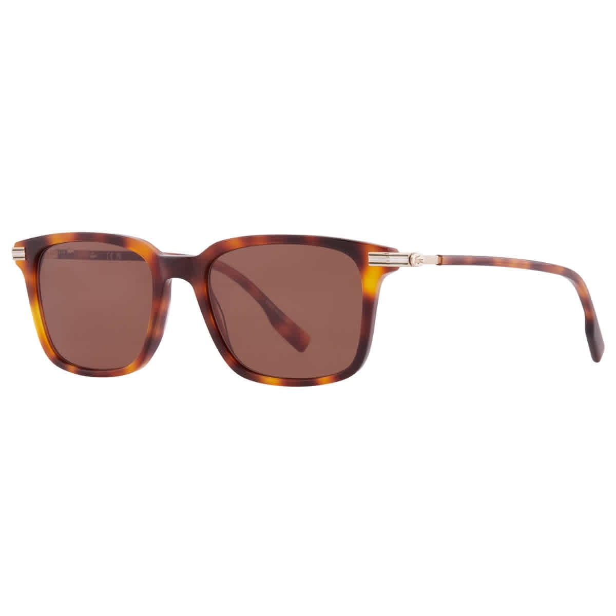 Lacoste Men's Square Sunglasses L817S 001 57, Grey Lenses, Black