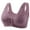B146 Purple Clearance Bras under $5, variant on Bras Under $5! Cagogo Daisy Bras for Older Women Full Coverage Front Closure Wire Free Bras Everyday Cotton Snap Bras Push Up Wireless Supportive Bra Brasier Sin Varillas Para Mujer